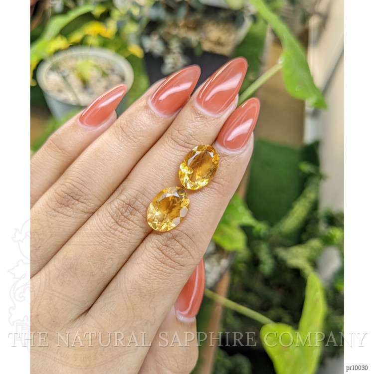 9.52 Ct.Tw. Citrine Pair from Brazil