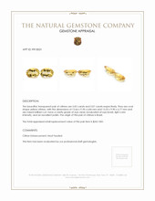 10.09 Ct.Tw.Total Carat Weight Citrine Pair from Brazil Appraisal