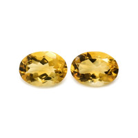 9.84 Ct.Tw.Total Carat Weight Citrine Pair from Brazil Video