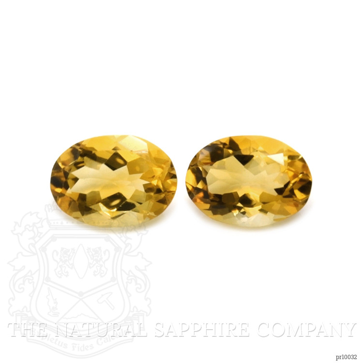 9.84 Ct.Tw. Citrine Pair from Brazil