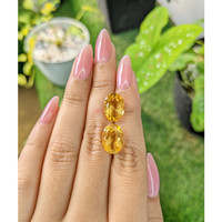 9.84 Ct.Tw.Total Carat Weight Citrine Pair from Brazil Life Style