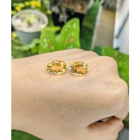 9.89 Ct.Tw.Total Carat Weight Citrine Pair from Brazil Life Style
