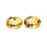 9.28 Ct.Tw.Total Carat Weight Citrine Pair from Brazil Video