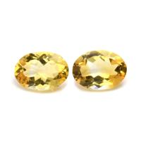 9.28 Ct.Tw.Total Carat Weight Citrine Pair from Brazil Video