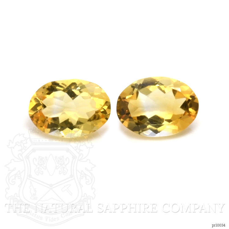 9.28 Ct.Tw. Citrine Pair from Brazil