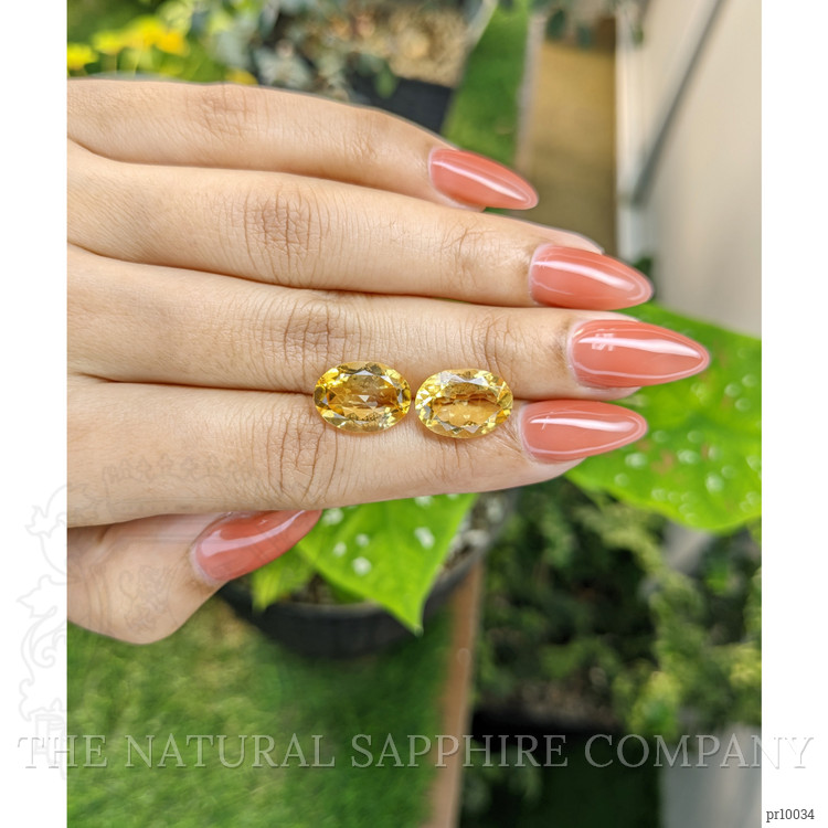 9.28 Ct.Tw. Citrine Pair from Brazil