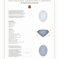 9.28 Ct.Tw.Total Carat Weight Citrine Pair from Brazil 3 D Scan Report