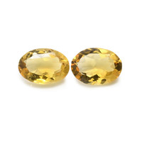 9.52 Ct.Tw.Total Carat Weight Citrine Pair from Brazil Video