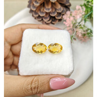 9.52 Ct.Tw.Total Carat Weight Citrine Pair from Brazil Life Style