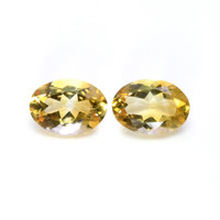 10.57 Ct.Tw.Total Carat Weight Citrine Pair from Brazil Video