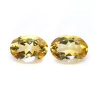 10.57 Ct.Tw.Total Carat Weight Citrine Pair from Brazil Video