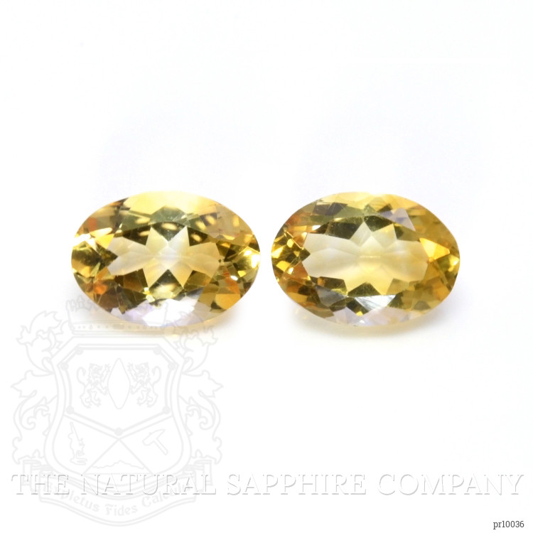 10.57 Ct.Tw. Citrine Pair from Brazil