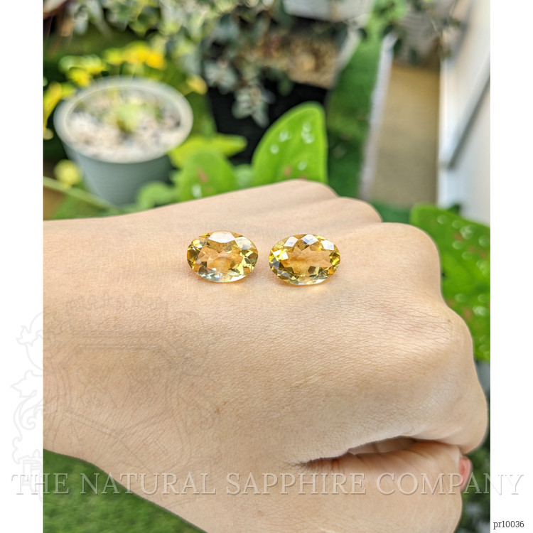 10.57 Ct.Tw. Citrine Pair from Brazil