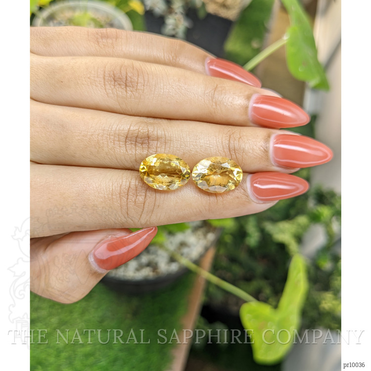 10.57 Ct.Tw. Citrine Pair from Brazil