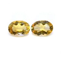 9.71 Ct.Tw.Total Carat Weight Citrine Pair from Brazil Video
