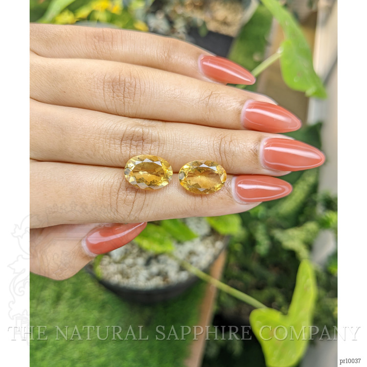 9.71 Ct.Tw. Citrine Pair from Brazil