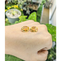 9.71 Ct.Tw.Total Carat Weight Citrine Pair from Brazil Life Style