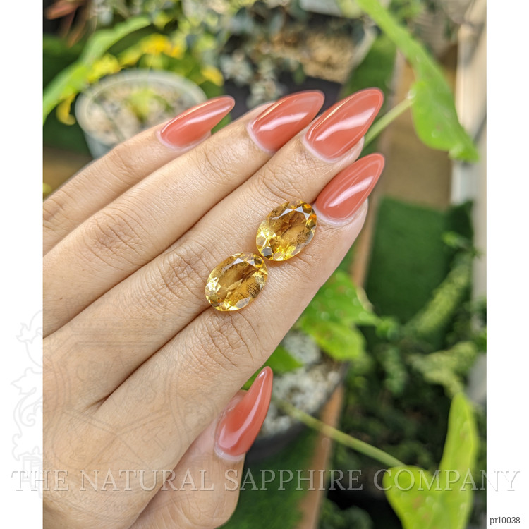 9.47 Ct.Tw. Citrine Pair from Brazil