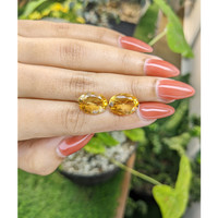 9.47 Ct.Tw.Total Carat Weight Citrine Pair from Brazil Life Style