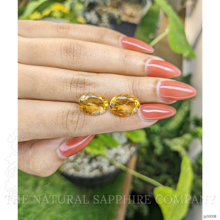 9.47 Ct.Tw. Citrine Pair from Brazil