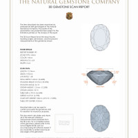 9.47 Ct.Tw.Total Carat Weight Citrine Pair from Brazil 3 D Scan Report