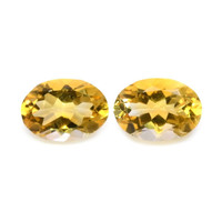 10.05 Ct.Tw.Total Carat Weight Citrine Pair from Brazil Video