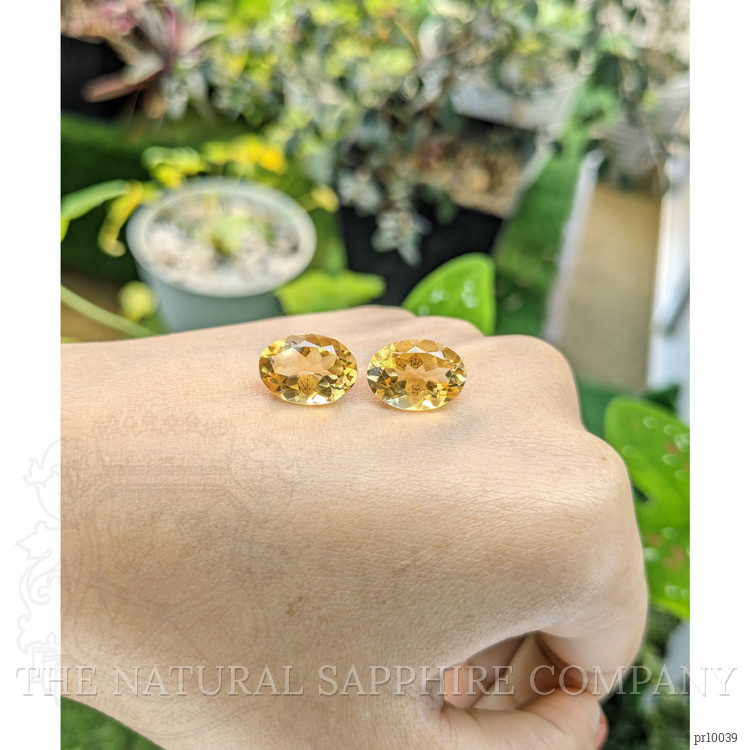 10.05 Ct.Tw. Citrine Pair from Brazil