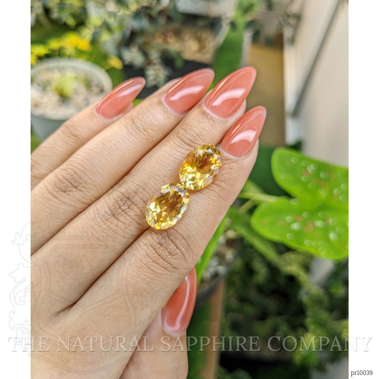 10.05 Ct.Tw. Citrine Pair from Brazil