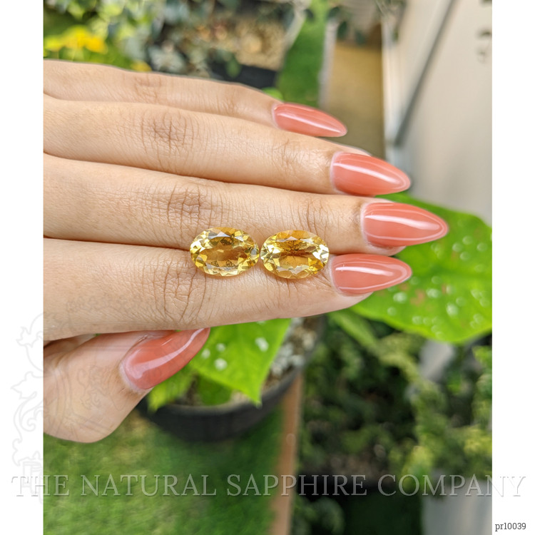 10.05 Ct.Tw. Citrine Pair from Brazil