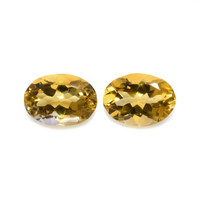 11.19 Ct.Tw.Total Carat Weight Citrine Pair from Brazil Video