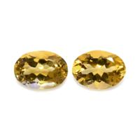 11.19 Ct.Tw.Total Carat Weight Citrine Pair from Brazil Video