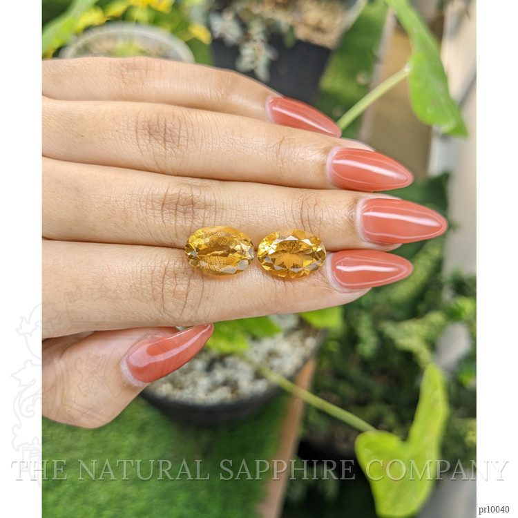 11.19 Ct.Tw. Citrine Pair from Brazil