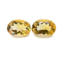 9.72 Ct.Tw.Total Carat Weight Citrine Pair from Brazil Video