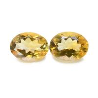 9.72 Ct.Tw.Total Carat Weight Citrine Pair from Brazil Video