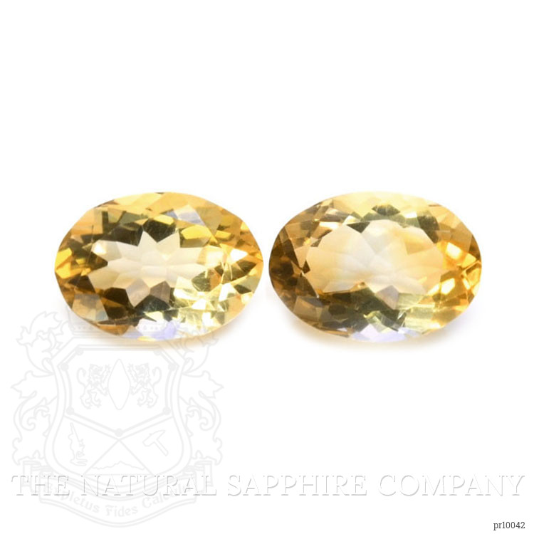 10.32 Ct.Tw. Citrine Pair from Brazil