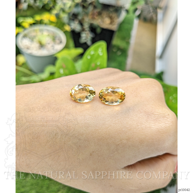 10.32 Ct.Tw. Citrine Pair from Brazil
