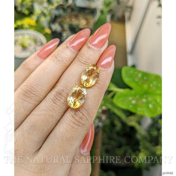10.32 Ct.Tw. Citrine Pair from Brazil