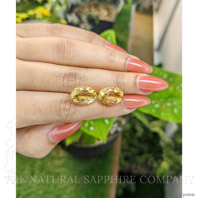 10.32 Ct.Tw. Citrine Pair from Brazil
