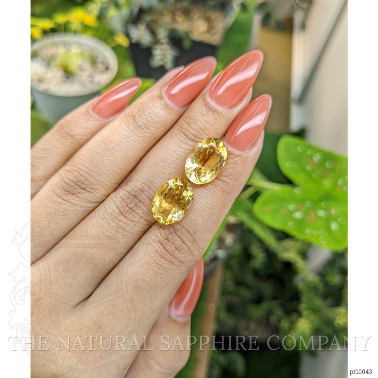 10.84 Ct.Tw. Citrine Pair from Brazil