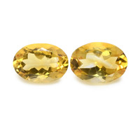 10.06 Ct.Tw.Total Carat Weight Citrine Pair from Brazil Video