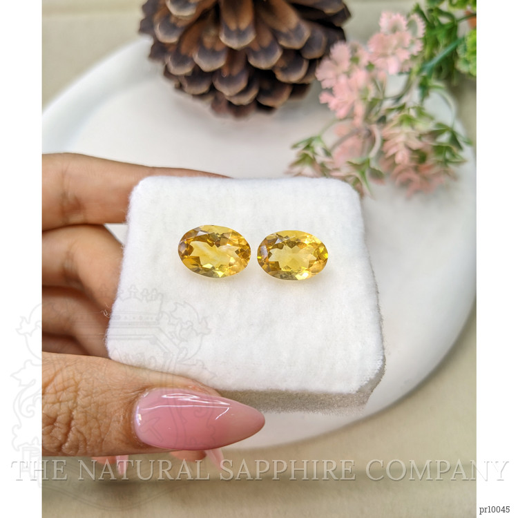 10.06 Ct.Tw. Citrine Pair from Brazil