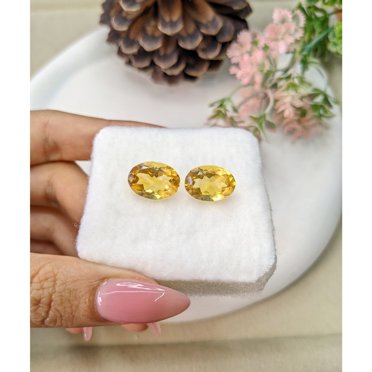 10.06 Ct.Tw. Citrine Pair from Brazil