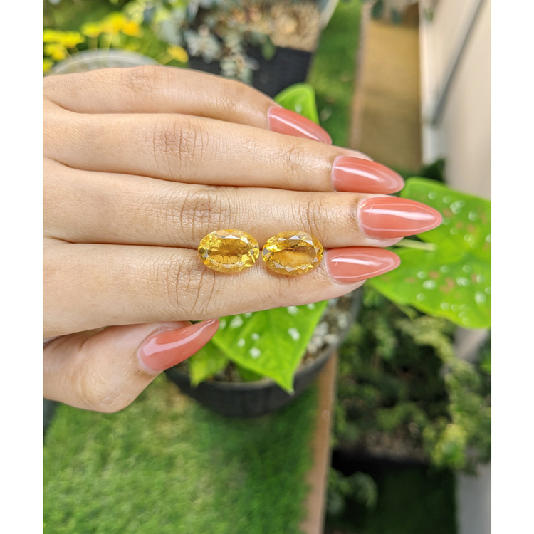 10.06 Ct.Tw. Citrine Pair from Brazil
