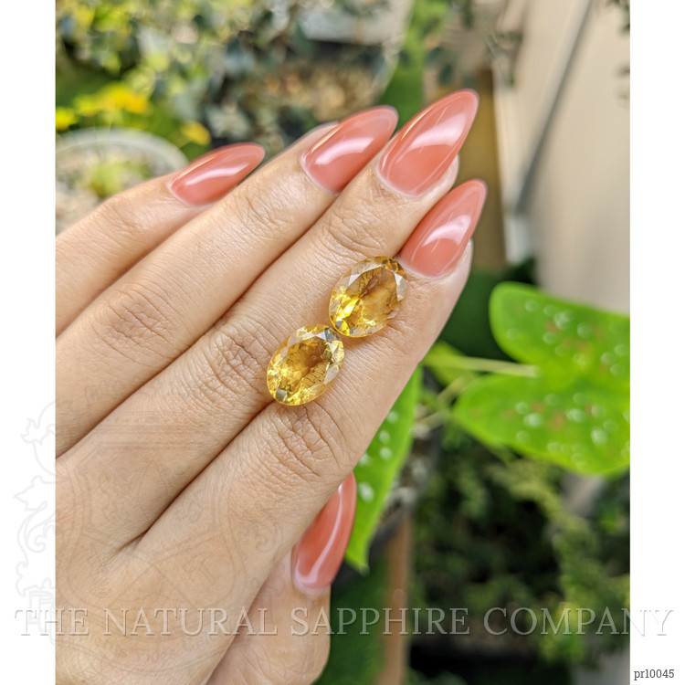 10.06 Ct.Tw. Citrine Pair from Brazil