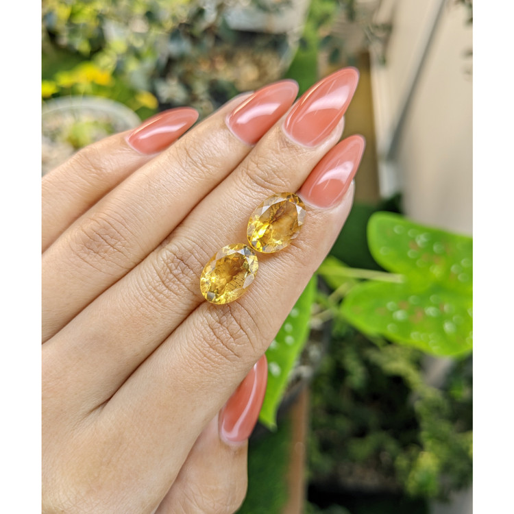 10.06 Ct.Tw. Citrine Pair from Brazil