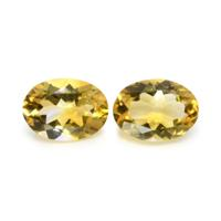 9.60 Ct.Tw.Total Carat Weight Citrine Pair from Brazil Video
