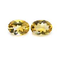9.60 Ct.Tw.Total Carat Weight Citrine Pair from Brazil Video