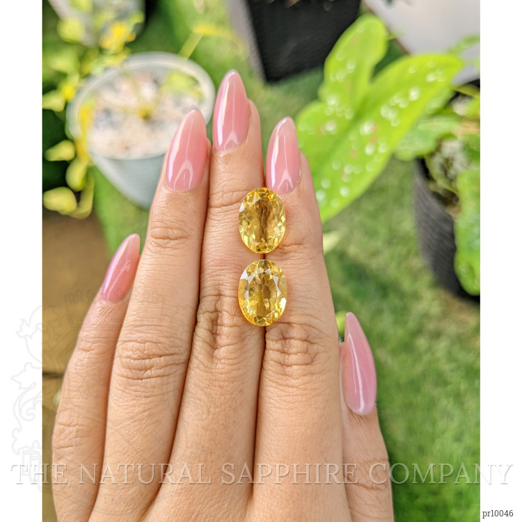 9.60 Ct.Tw. Citrine Pair from Brazil