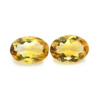 8.79 Ct.Tw.Total Carat Weight Citrine Pair from Brazil Video