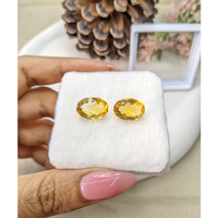 8.79 Ct.Tw.Total Carat Weight Citrine Pair from Brazil Life Style